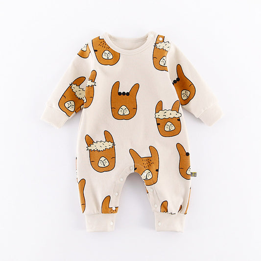 Baby Cute Animal Romper Boys Girls Jumpsuit Outfits Long