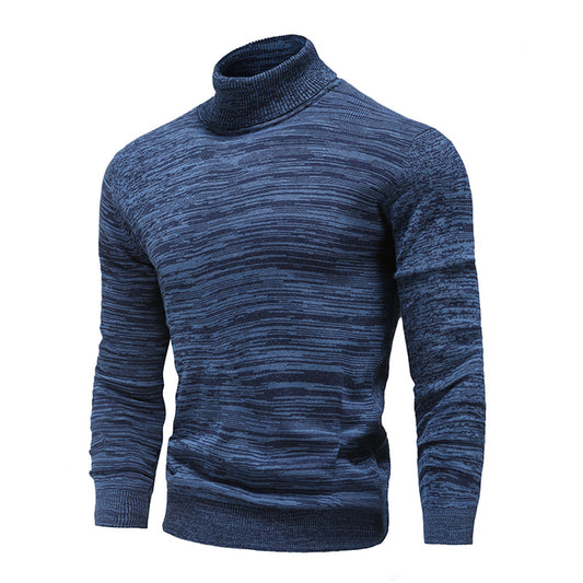 Men Fashion Turtleneck Sweaters Cotton Knitted
