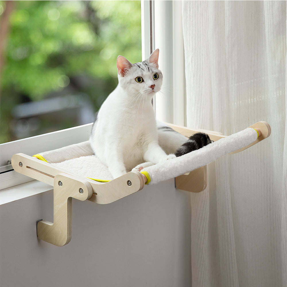 Mewoofun Cat Window Perch Winter Season Mat Easy Washable Quality Fabric 40 Lbs Hot Selling Hammock Hanging Bed For Pet