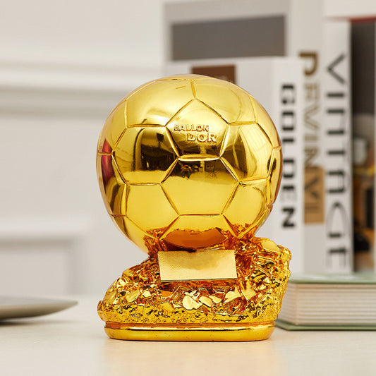 Soccer Player Award Soccer Golden Ball Trophy Model Customize